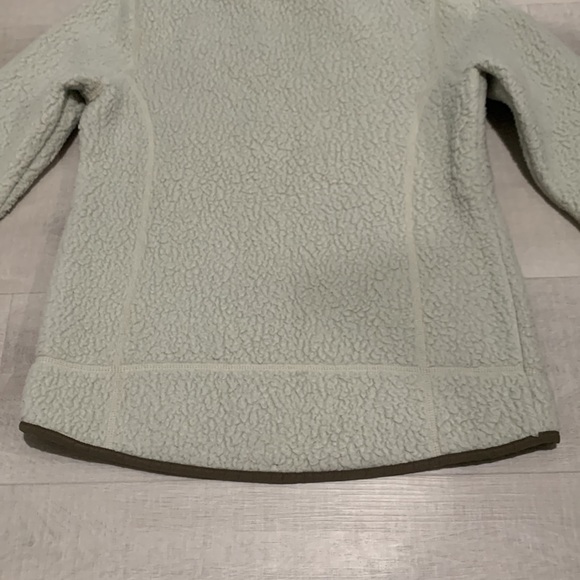 PATAGONIA Women’s 1/4 Quarter Zip Pullover Size Small Wool Tan - Picture 10 of 11